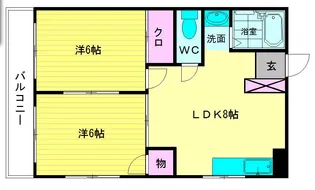 日之出ビル博多【7階】の間取り