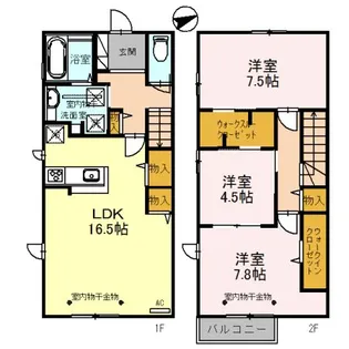 セレッソさくら B棟の間取り