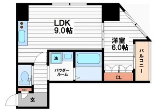 コスモ釣鐘町【2階】の間取り
