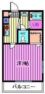 メゾンフォンテーヌ【2階】の間取り