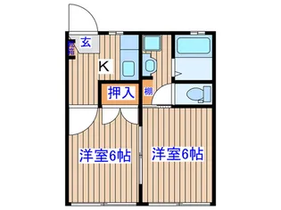 ロッキーホーム【2階】の間取り
