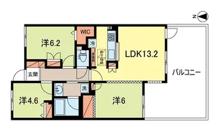 ダイアパレス光が丘壱番館【1階】の間取り