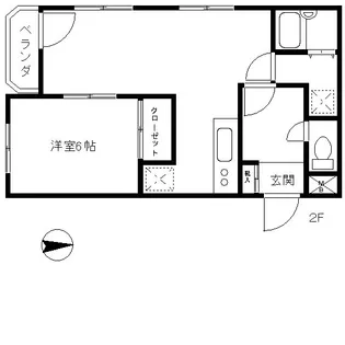 サクセスビル【2階】の間取り