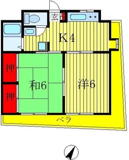 ハイムアベ【3階】の間取り