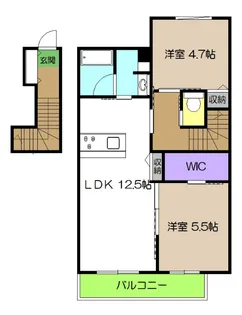 シャーメゾンにしむら【2階】の間取り