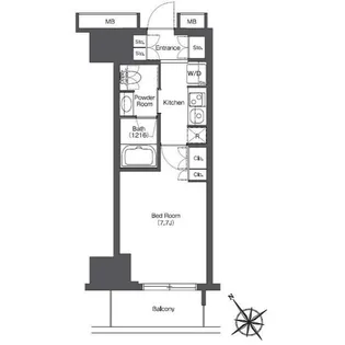 東京ポートシティ竹芝レジデンスタワー【4階】の間取り