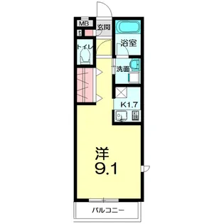 エスポワール大宮【3階】の間取り