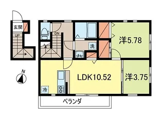 ル・カーサ【2階】の間取り