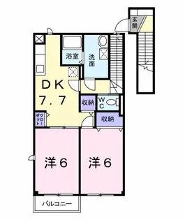 フォレストヒルズC【2階】の間取り