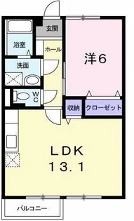 キャッスルM B【2階】の間取り