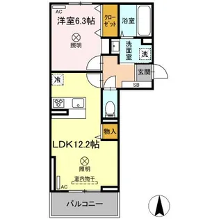 レジデンス【2階】の間取り