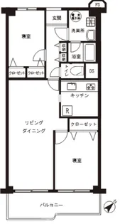 目黒台スカイマンション【2階】の間取り