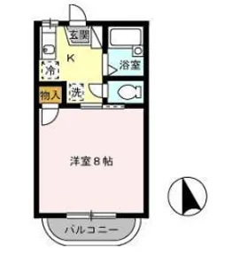 ヤングユーカリA【2階】の間取り