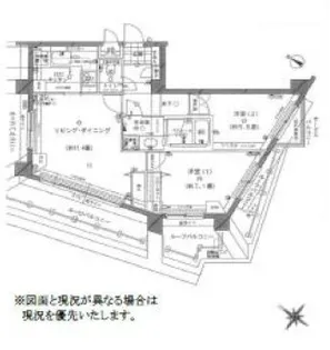 ルシェール赤坂【8階】の間取り