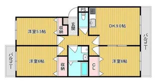 ハピネス篤A棟 202【2階】の間取り