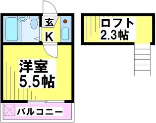 グリーンパレスつつじヶ丘【2階】の間取り