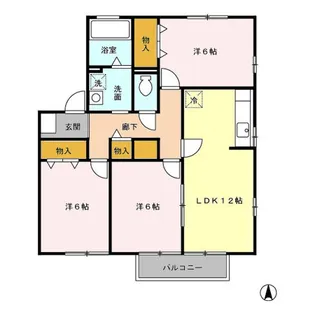 High Lake I【2階】の間取り