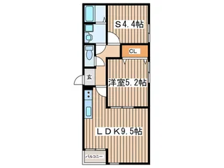 clair la maison 茅ヶ崎【1階】の間取り