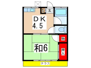宮沢ハイツ1【1階】の間取り