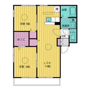 レオミュール【1階】の間取り