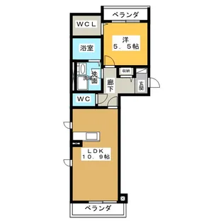 グリーンテラス春岡【2階】の間取り