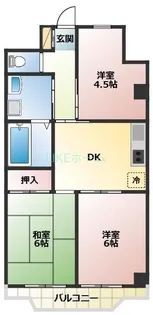 グラン本中山【3階】の間取り