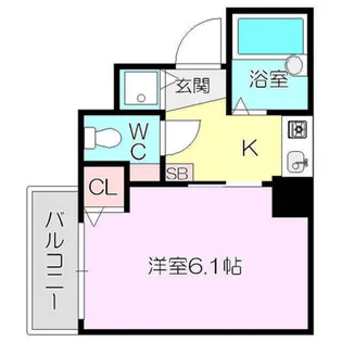 CityLifeプレサンス新大阪【9階】の間取り