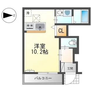 ハピネスローズ【1階】の間取り