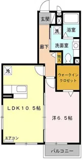 ソレアードII【1階】の間取り