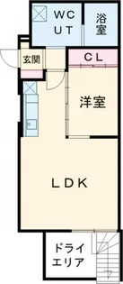 シエル中野坂上【1階】の間取り
