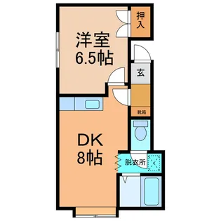 コーポまきのA【2階】の間取り