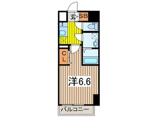 ザ・レジデンス・オブ・トーキョーJK40【2階】の間取り