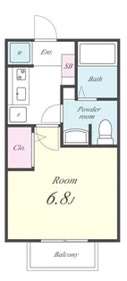 エスポアール【2階】の間取り