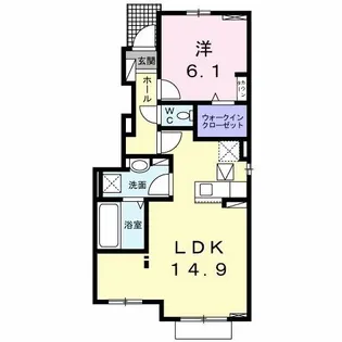 ジリータB(木更津市高柳)【1階】の間取り