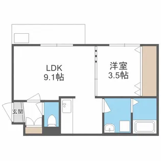 GRAND MAISON 福住【3階】の間取り