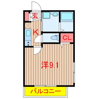 メゾン習志野I【1階】の間取り