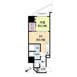 セレニテ難波ミラク参番館【6階】の間取り