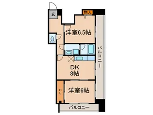 リブ石町【4階】の間取り