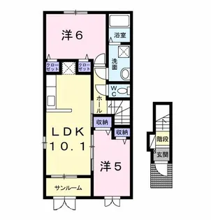 ナビ ハウス【2階】の間取り