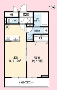リコルテ 北大宮【2階】の間取り