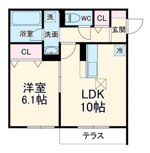 プエンテ【1階】の間取り