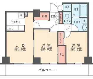 ロイヤルハイム武蔵新城【3階】の間取り