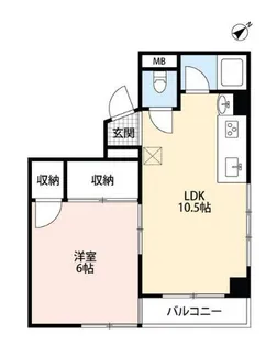 エヴァーグリーン本千葉【4階】の間取り