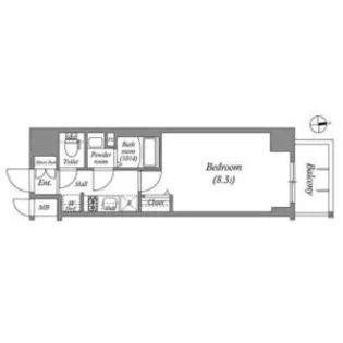 アドバンス名古屋ワイノット【10階】の間取り