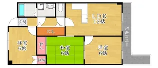 アカンサス二番館【3階】の間取り