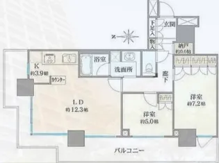 ベイクレストタワー【30階】の間取り