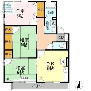 ヴァンベールHF【2階】の間取り