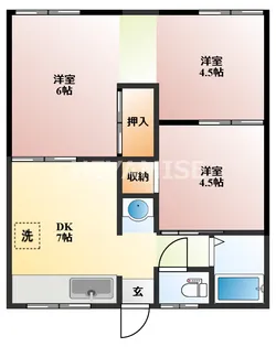 エスポワール本明【2階】の間取り