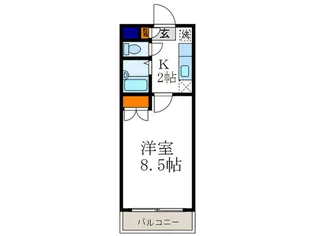 フロ-ラ北泉【2階】の間取り