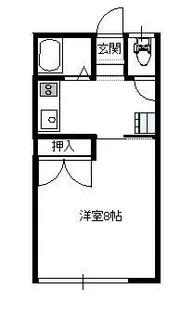 カレッヂハウス【1階】の間取り